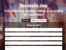 Tablet Screenshot of doormatic.com